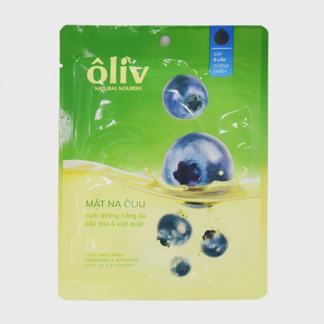 Mặt nạ ôliu nuôi dưỡng trắng da dầu ôliu và việt quất Ôliv (20g)