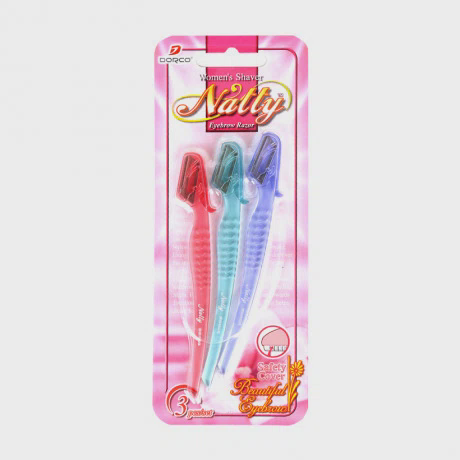 Dao cạo chân mày Dorco Natty (3 cái/vỉ)