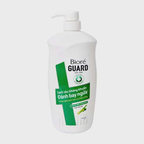 Sữa tắm sạch sâu kháng khuẩn thanh mát hứng khởi Bioré Guard (800g)