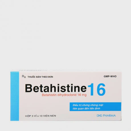 Betahistine-DHG 16mg (3 vi x 10 vien)