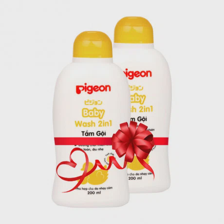 Sữa tắm gội 2 trong 1 chiết xuất hoa hướng dương Pigeon (200ml) + Tặng 1 chai cùng loại