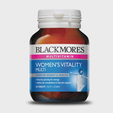 Thực phẩm bảo vệ sức khỏe vitamin tổng hợp cho nữ Blackmores Women's Vitality Multi (50 viên/hộp)