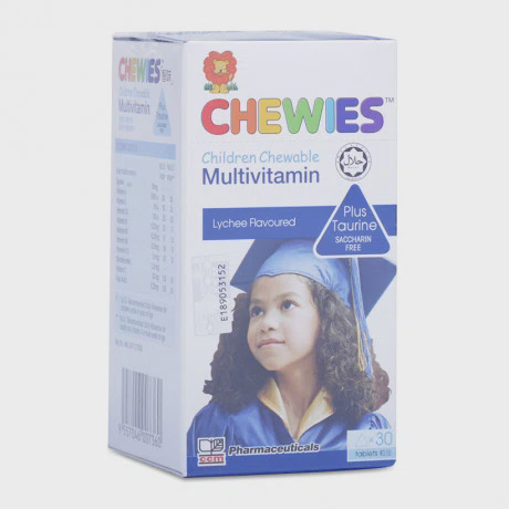 Thực phẩm bảo vệ sức khỏe bổ sung Vitamin và tăng cường miễn dịch cho trẻ Chewies Multivitamin (30 viên/hộp)
