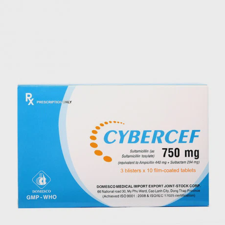 Cybercef 750mg (3 vỉ x 10 viên/hộp)