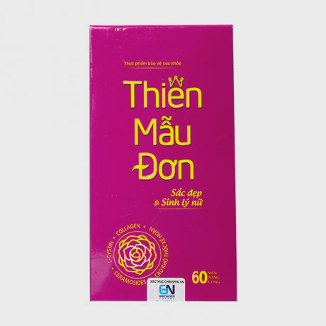 Thực phẩm bảo vệ sức khỏe hỗ trợ làm đẹp da và tăng cường sinh lý nữ Thiên Mẫu Đơn (Hộp 60 viên)