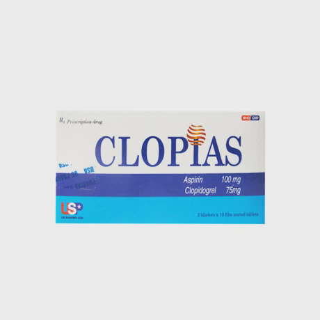 Clopias 75/100mg (3vi x 10vien)