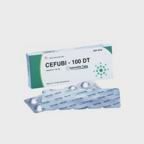Viên nén phân tán Cefubi - 100mg DT kháng sinh điều trị nhiễm khuẩn (2 vỉ x 10 viên)