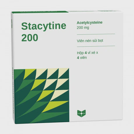 Stacytine 200mg (Hộp 4 vỉ x 4 viên)