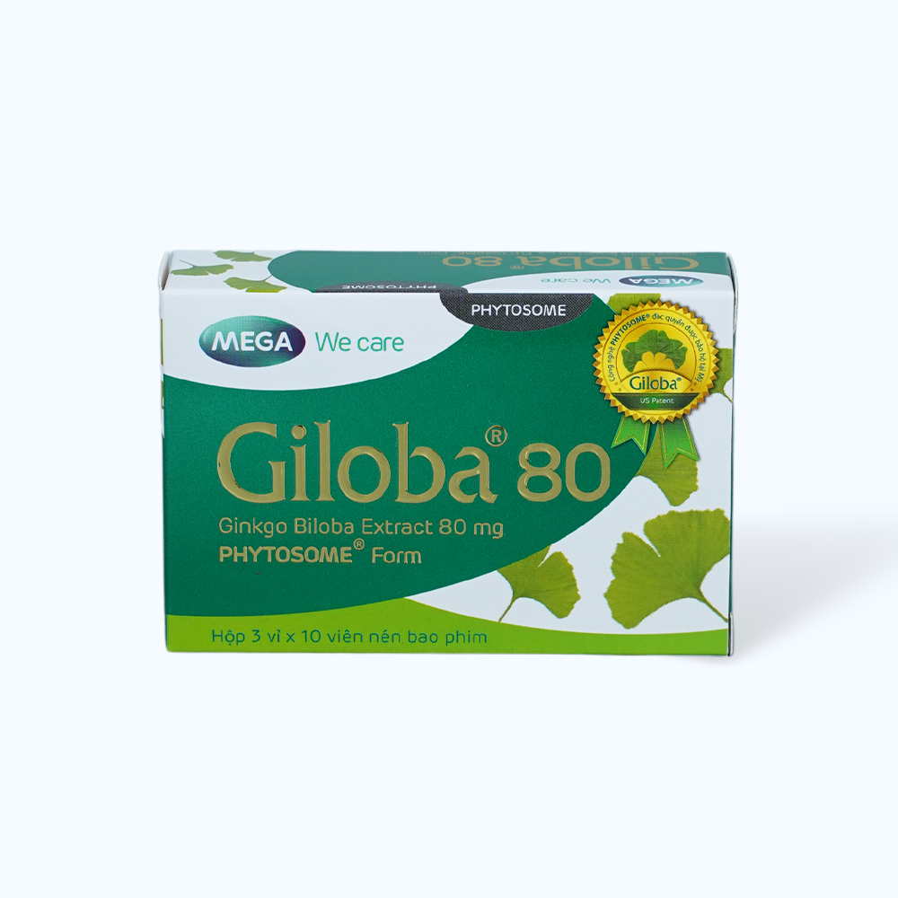 Mega We Care Giloba 80  Tuan Hoan Mau Nao (3Vi X 10Vien)
