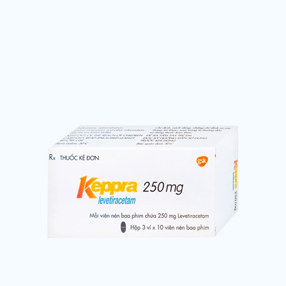 Keppra Tab 250mg (3Vi x 10Vien)