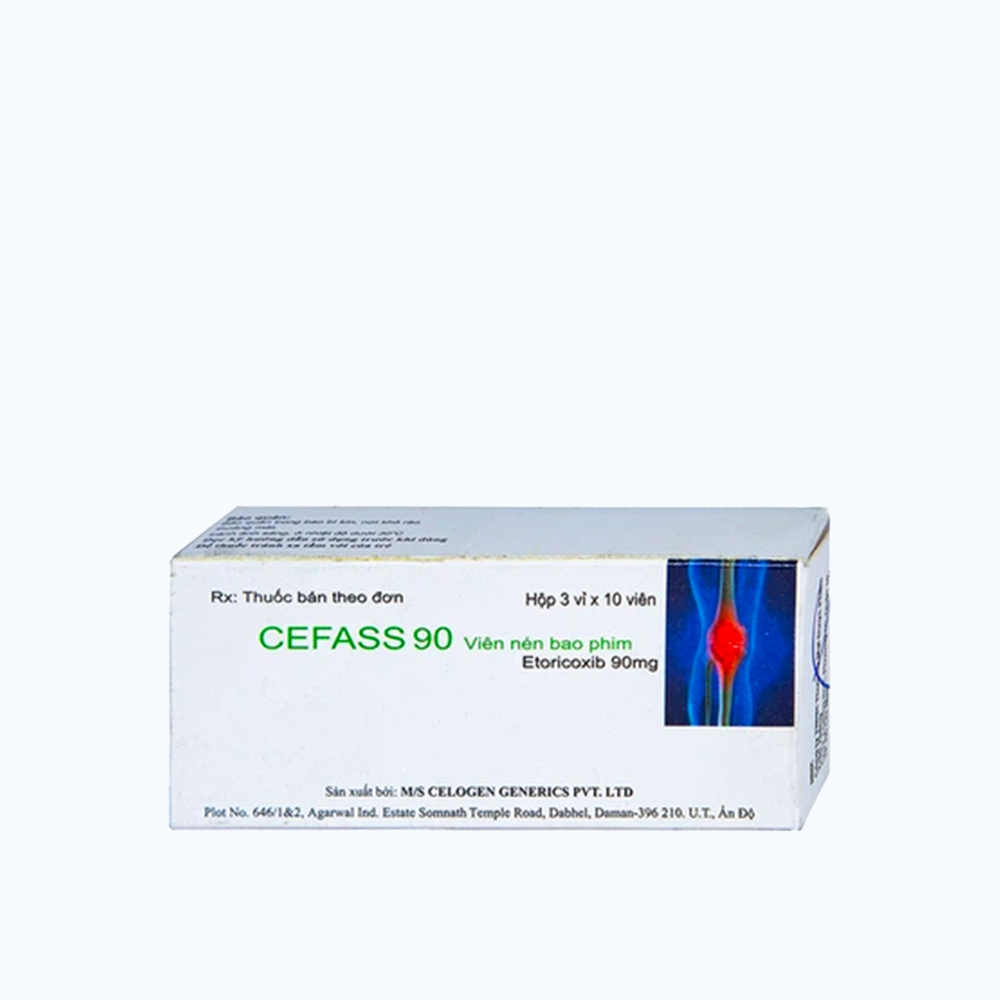 CEFASS TAB F.C 90MG BOX 30 ( Hop 3 vi x 10 vien)
