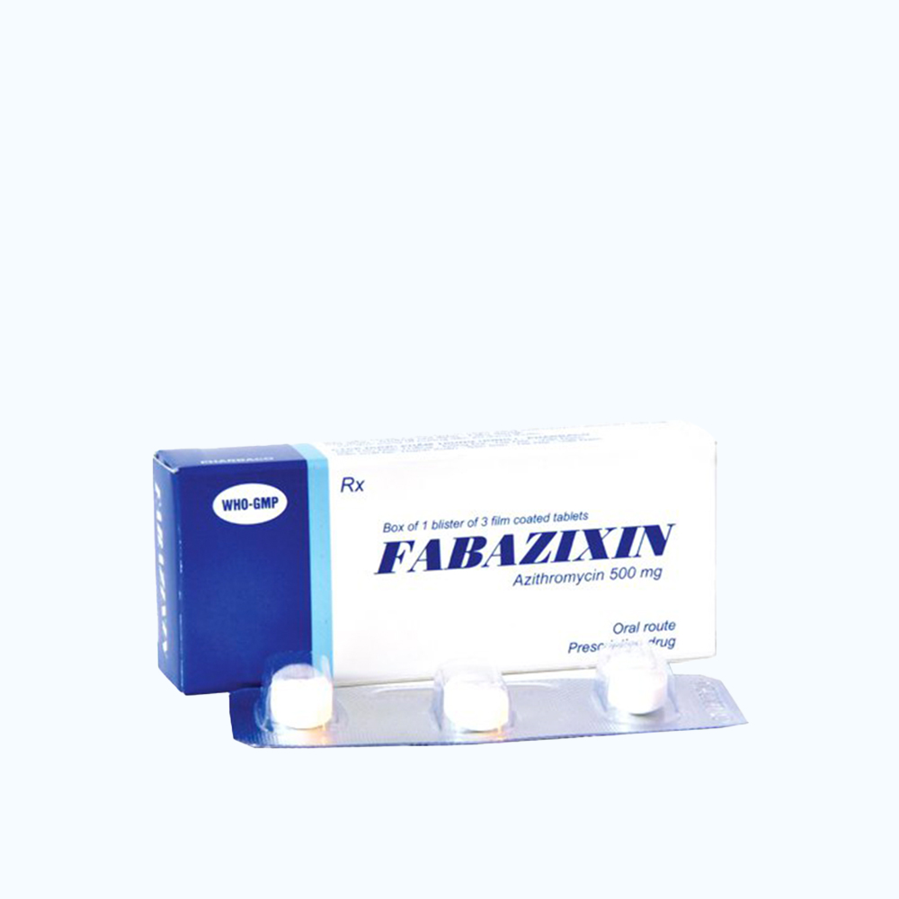 Fabazixin 500mg (1vi x 3vien)