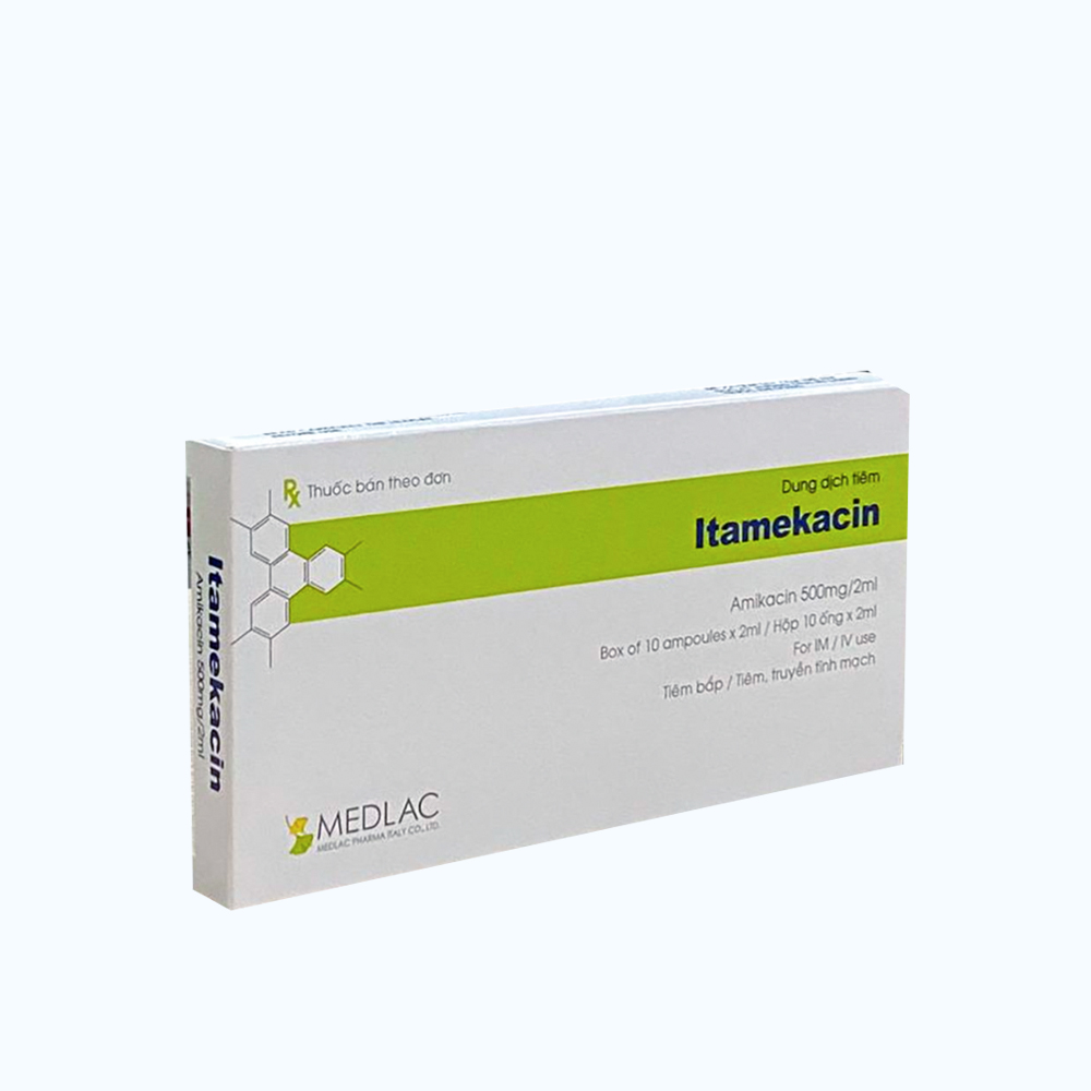 Itamekacin Amp Im/Iv 500mg /2ml (Hop 10 ong)