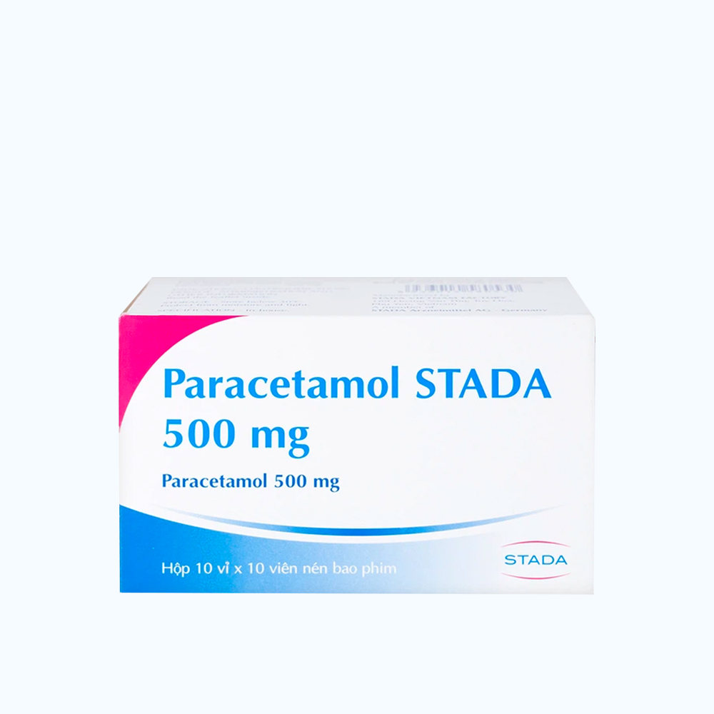 PARACETAMOL STADA CAPL F.C 500MG (Hop 10 Vi x 10 Vien)