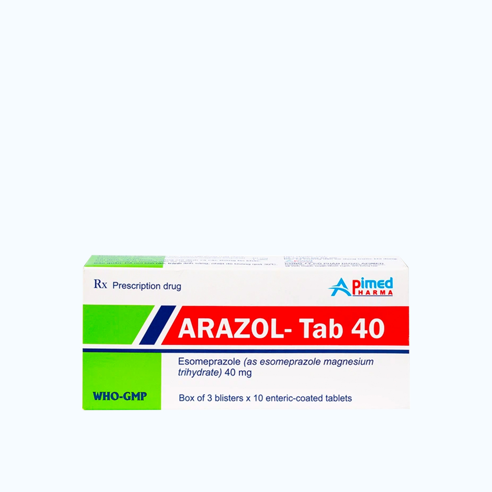 Arazol  40mg (Hop 3vi x10 vien)