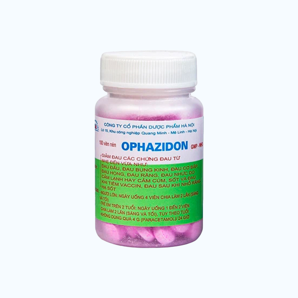 OPHAZIDON 250mg/10mg (Hop 100 Vien)