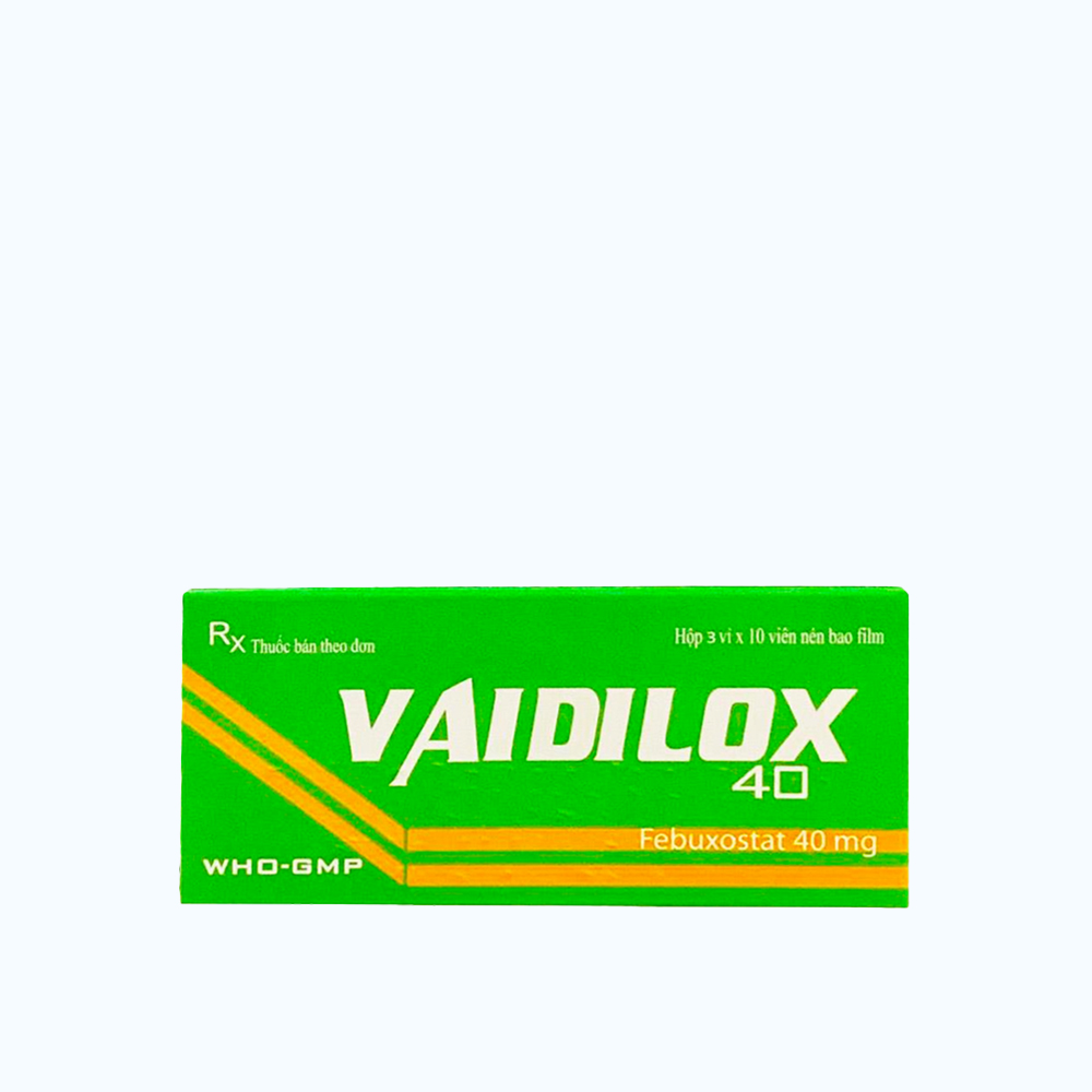 Vaidilox 40mg (Hộp 3 vỉ x 10 viên)