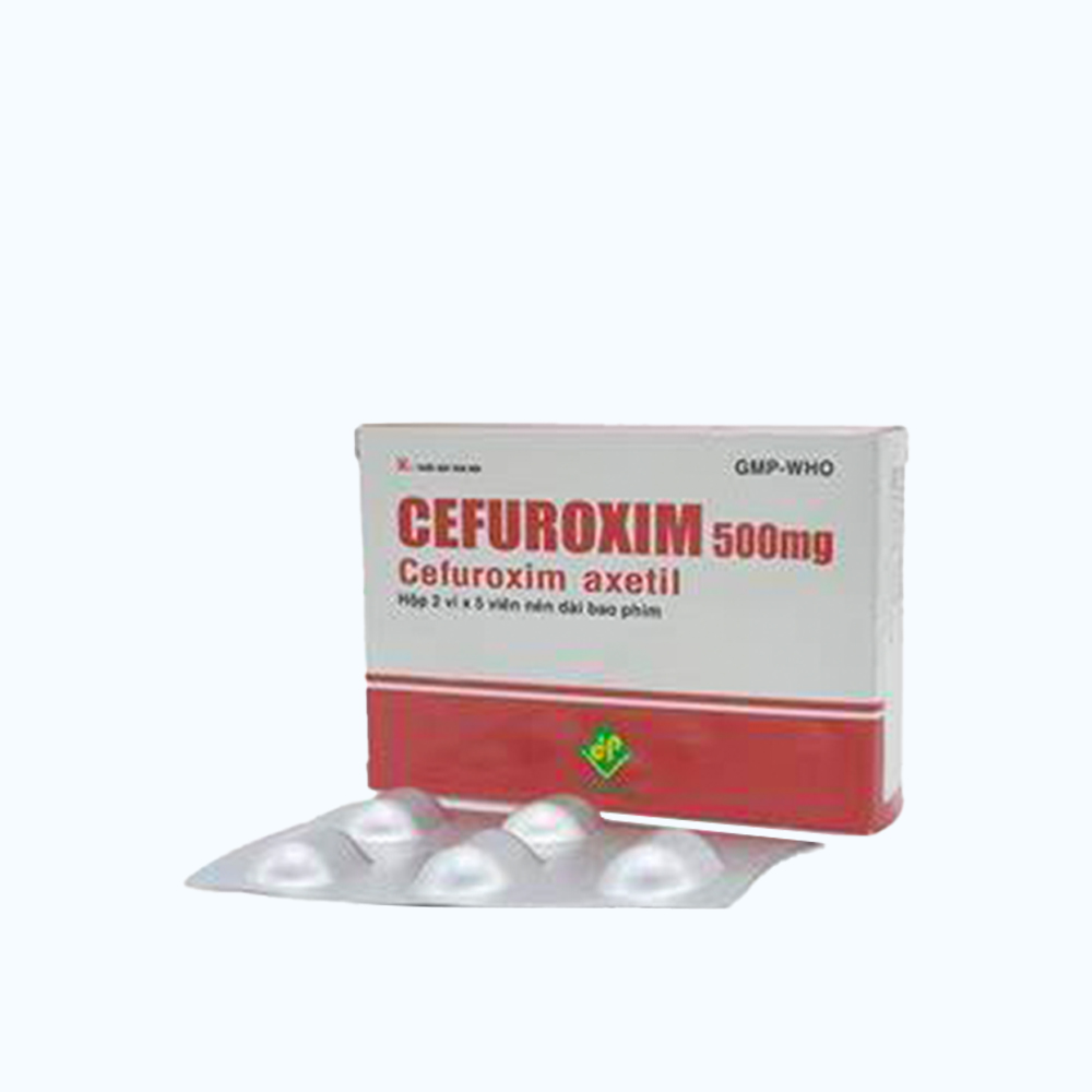CEFUROXIM 500MG Vidiphar (2vi x 5vien)