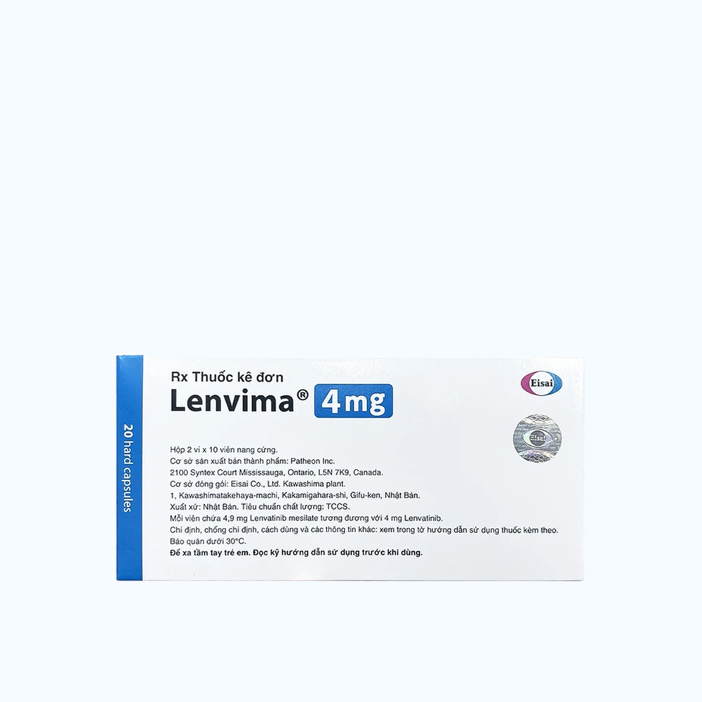 Lenvima 4mg Tab Eisai (Hộp 2 vỉ x 10 viên)