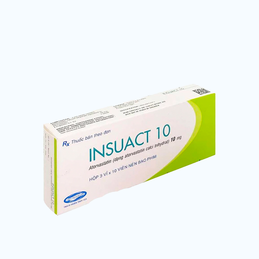 Insuact 10mg Savi (Hộp 3 vỉ x 10 viên)