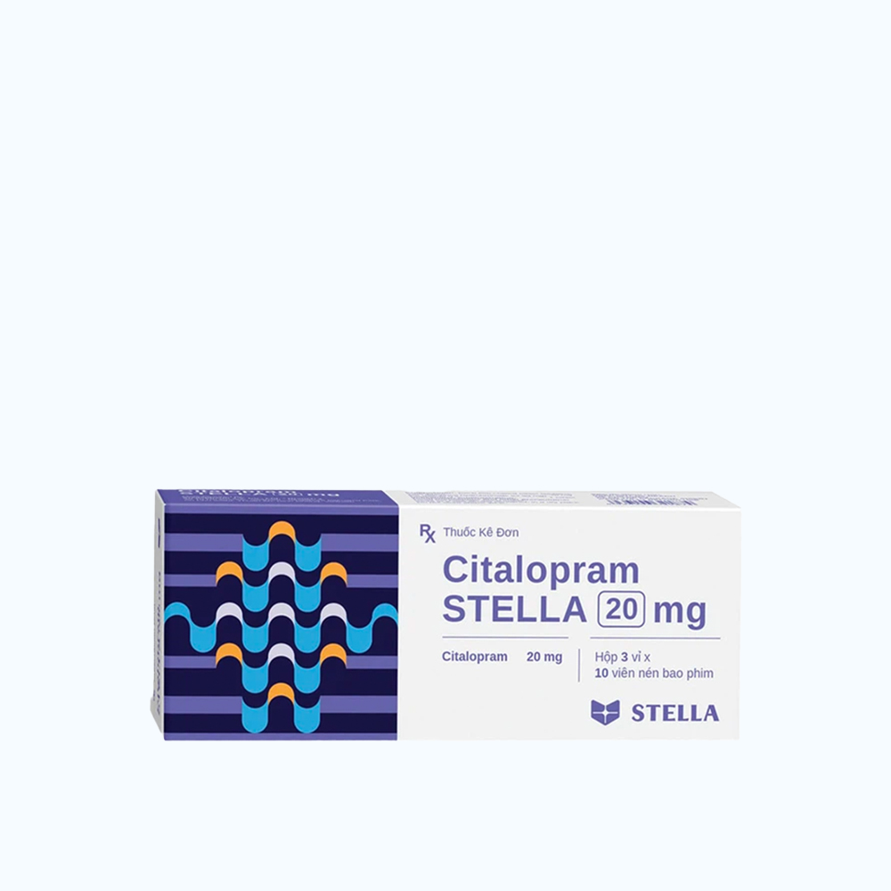 Citalopram 20mg (3 Vi x 10 Vien) Stella