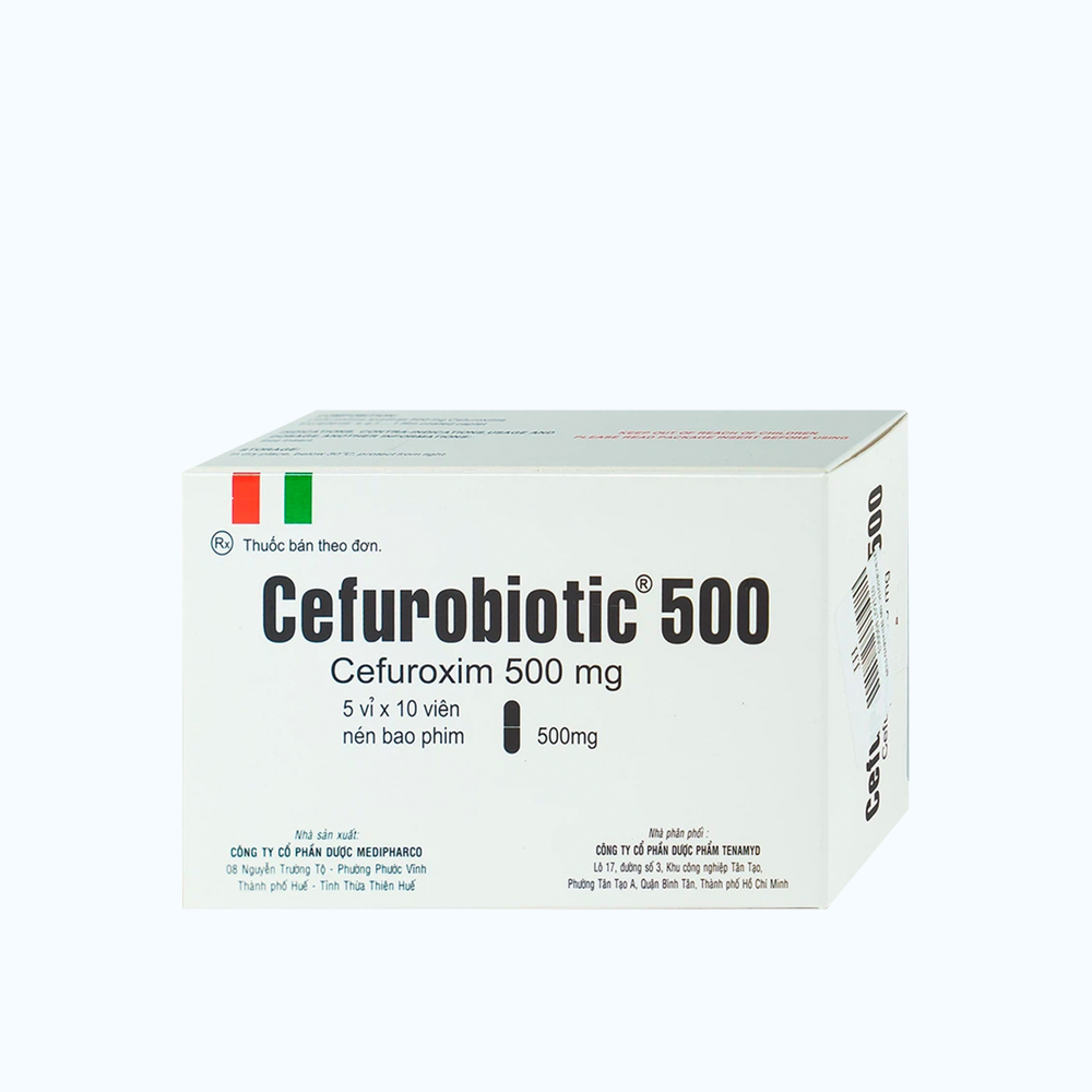 CEFUROBIOTIC CAPL F.C 250MG Hop 50 vien Medipharco- Tenamyd