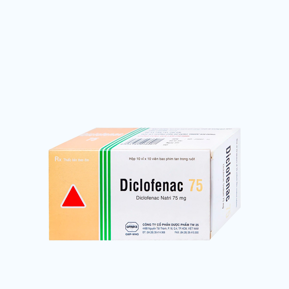 DICLOFENAC TAB E.C 75MG BOX 100