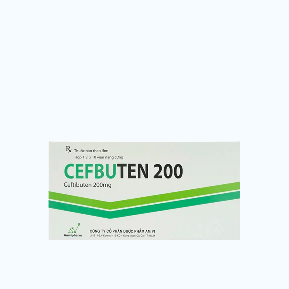Cefbuten 200mg (1 Vi X 10 Vien)