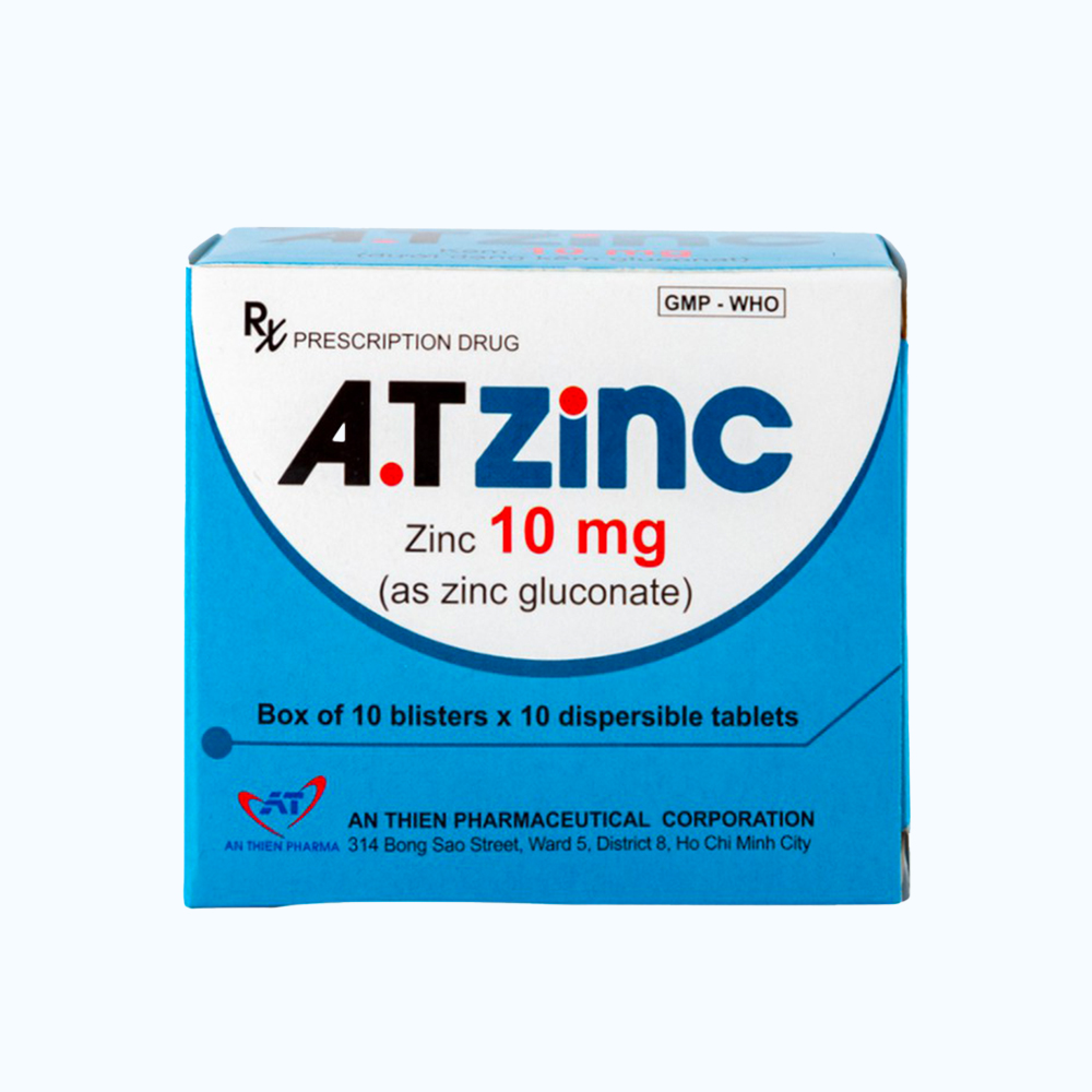 A.T Zinc 10Mg (Hop 10 vi x 10 vien)