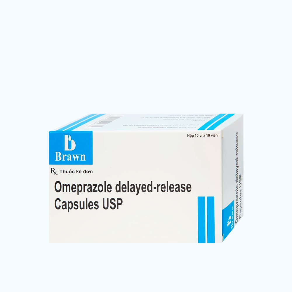 Omeprazole Delayed-Release USP 20mg (10 vỉ x 10 viên)
