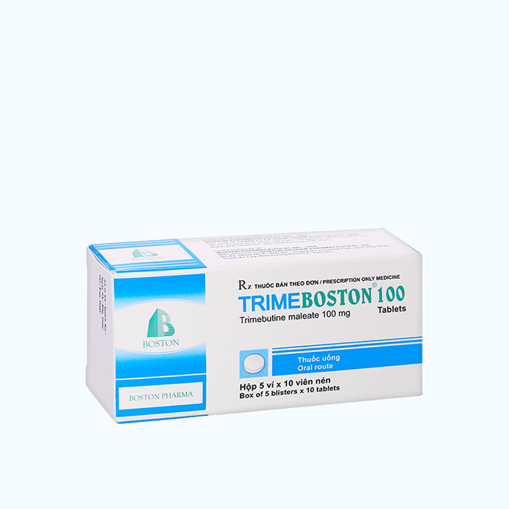 Trimeboston 100 (Hộp 5 vỉ x 10 viên)