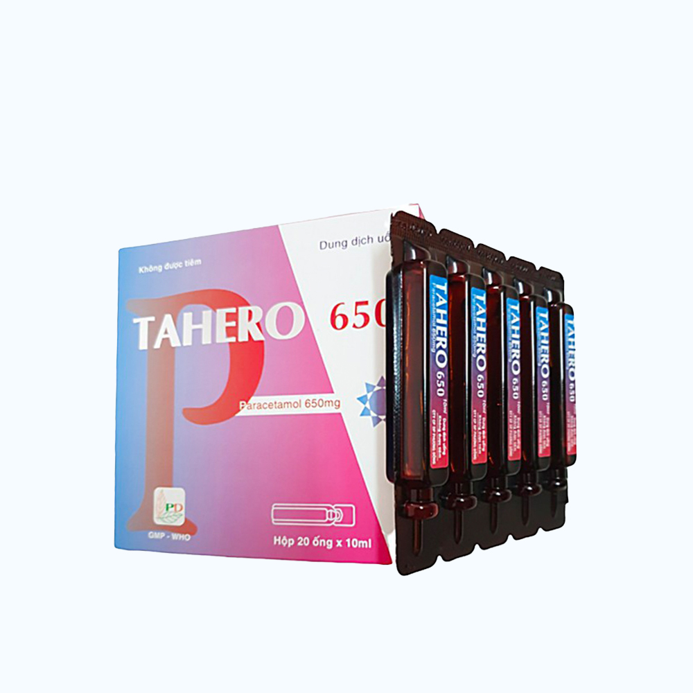 TAHERO 650MG (Hộp 20 ống x 10ml)