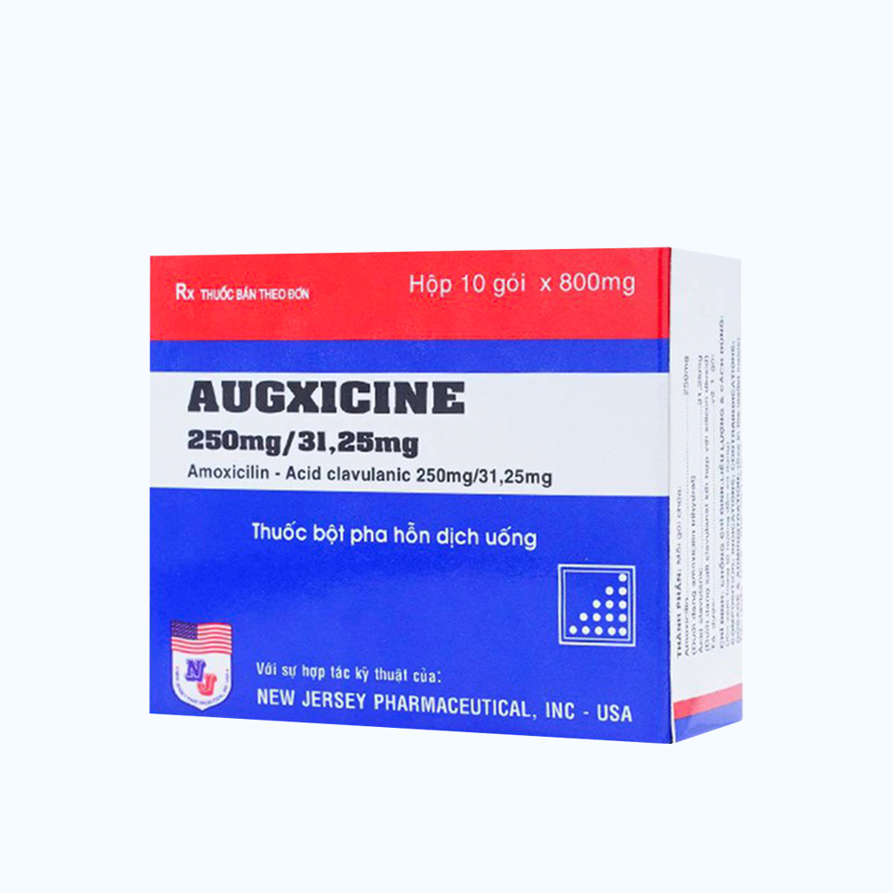 AUGXICINE SAC PWD 250MG /31.0.8G 10