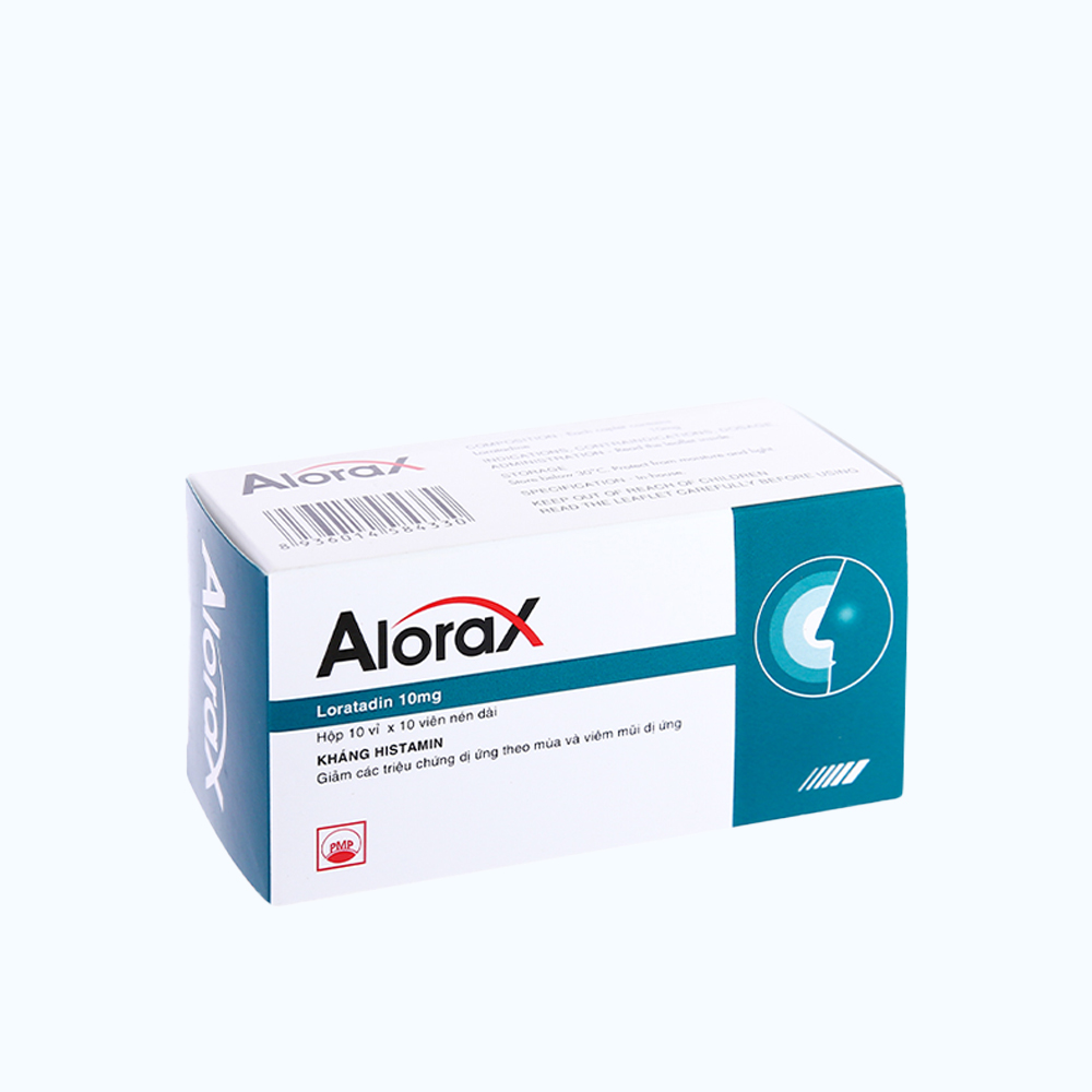 Alorax 10mg (Hộp 10 Vỉ x 10 Viên)