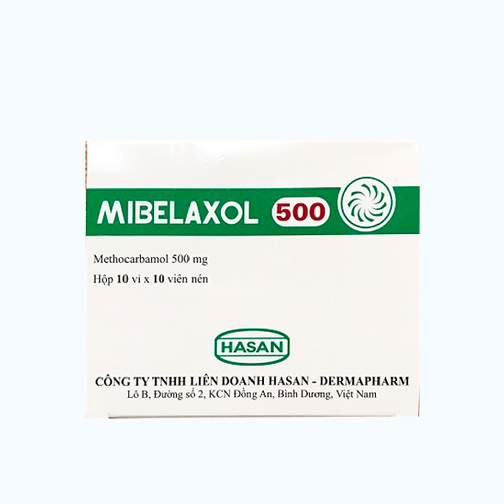 Mibelaxol 500mg (10 vi x 10 vien)