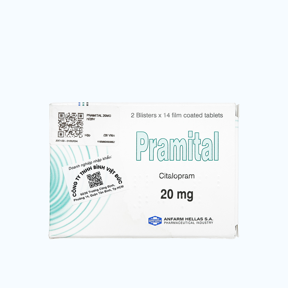 Pramital 20mG (Hộp 2 Vỉ x 14 Viên)