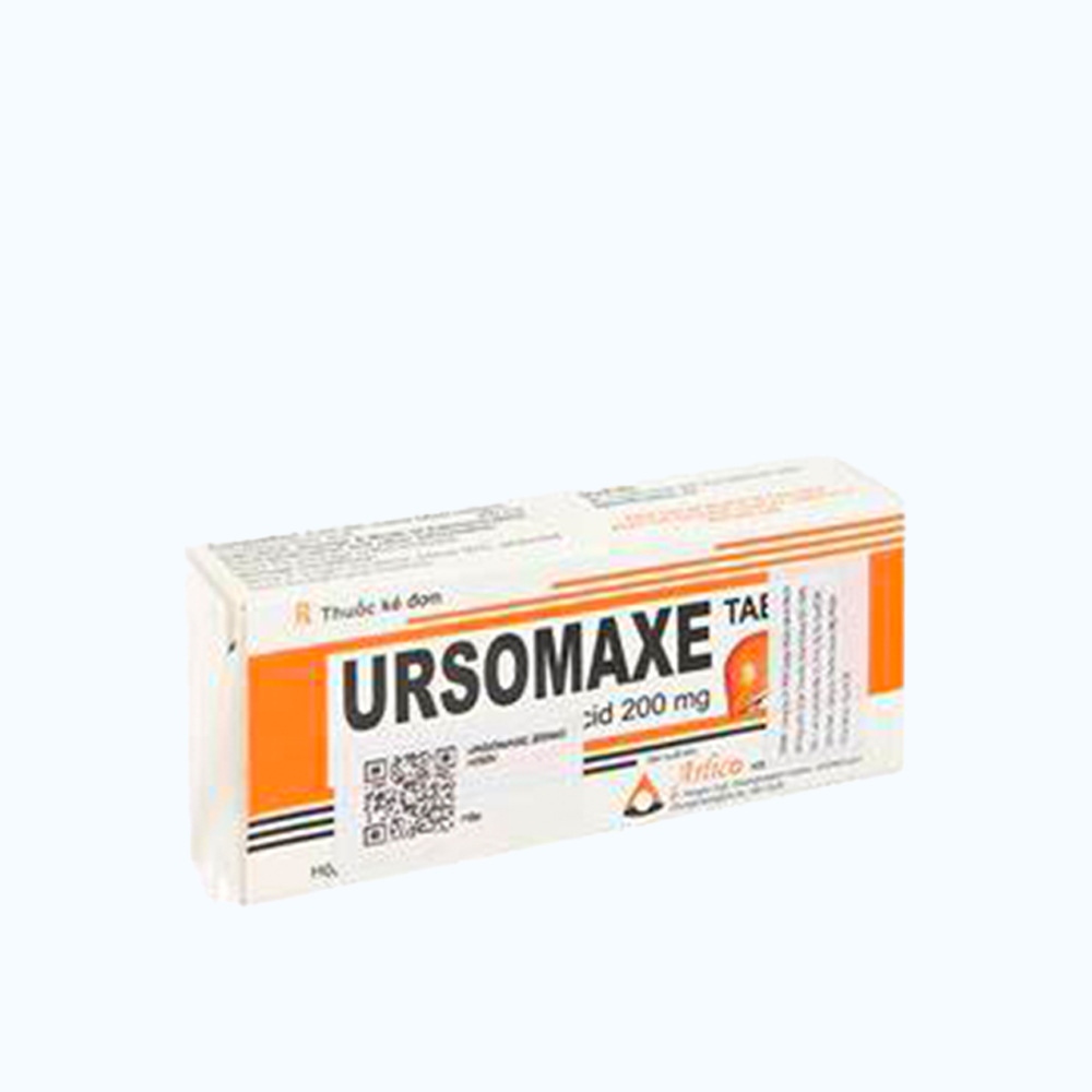 Ursomaxe 200mg (3 vỉ x 10 viên)
