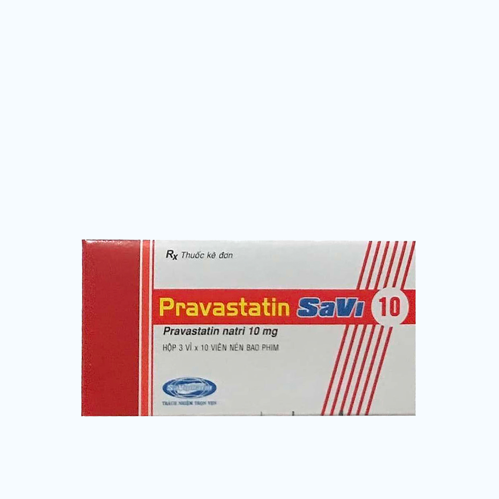 Pravastatin Savi 10 (Hộp 30 viên)