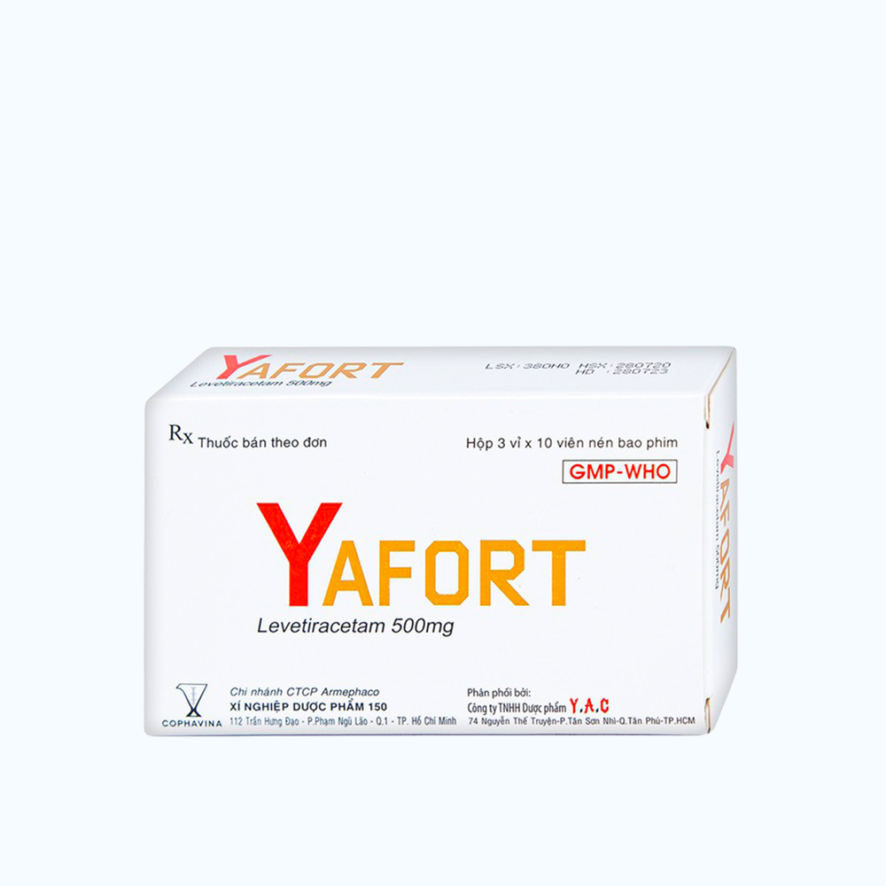 Thuốc Yafort 500mg Y.A.C PHARMA (Hộp 3 vỉ x 10 viên)