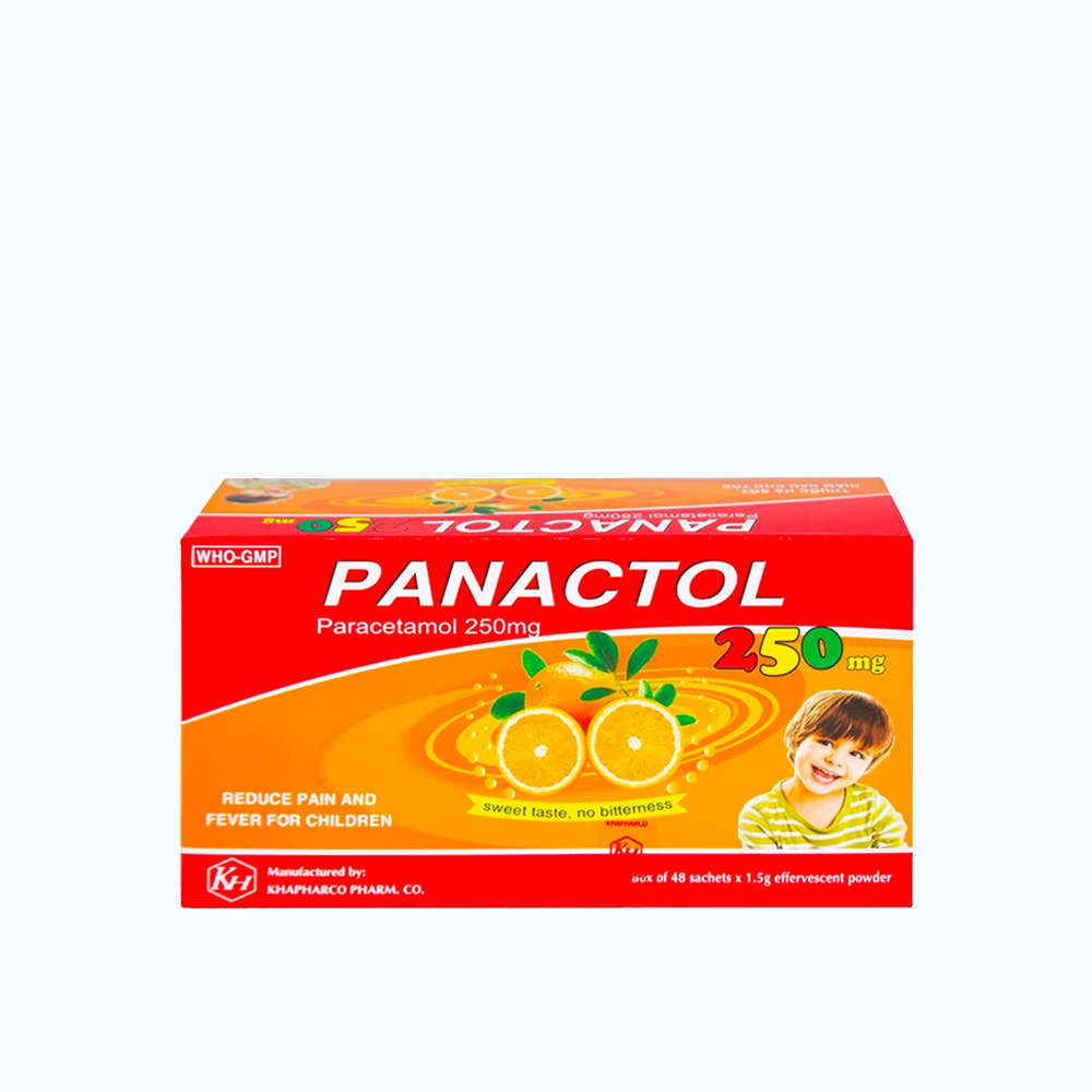 Panactol 250mg Khapharco (48 gói x 1.5g)