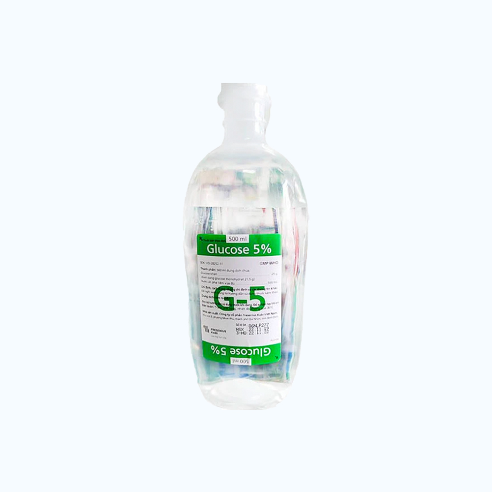 GLUCOSE INF PLS BTTL 5% 500ML KABI