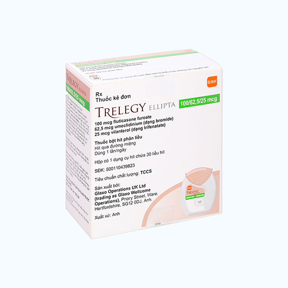 Trelegy Ellipta GSK  (30 liều hít)