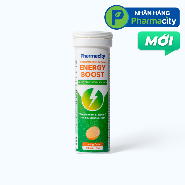 PMC Energy Boost Effervescent Tabs (Tuyp 10/vien)