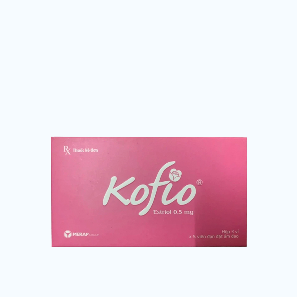 Kofio Viên đặt âm đạo Kofio Merap (3 Vi x 5 Vien)