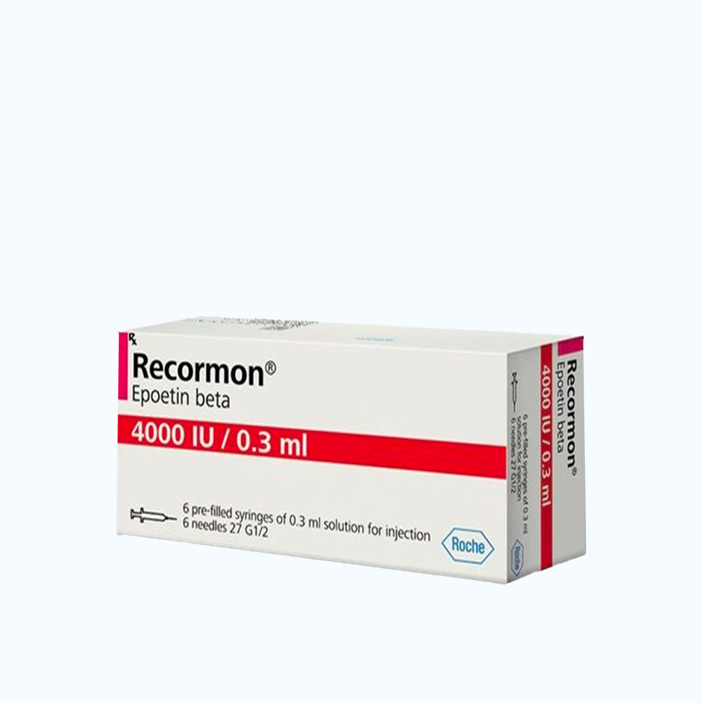 Thuốc tiêm Recormon 4000IU/0.3ml F.Hoffmann-La Roche điều trị bệnh thiếu máu (6 ống x 0.3ml)