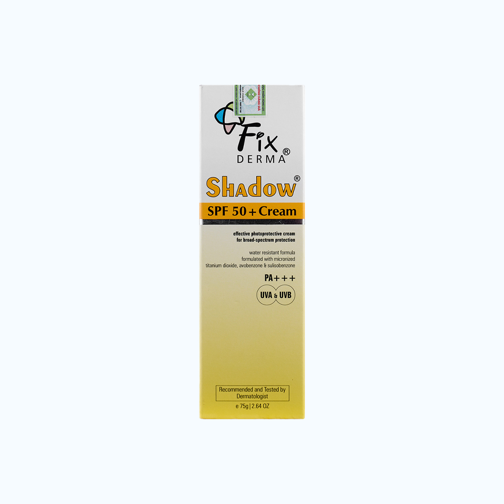 Fixderma Kem Chong Nang, Duong Am Da Shadow SPF 50+ Cream 75G