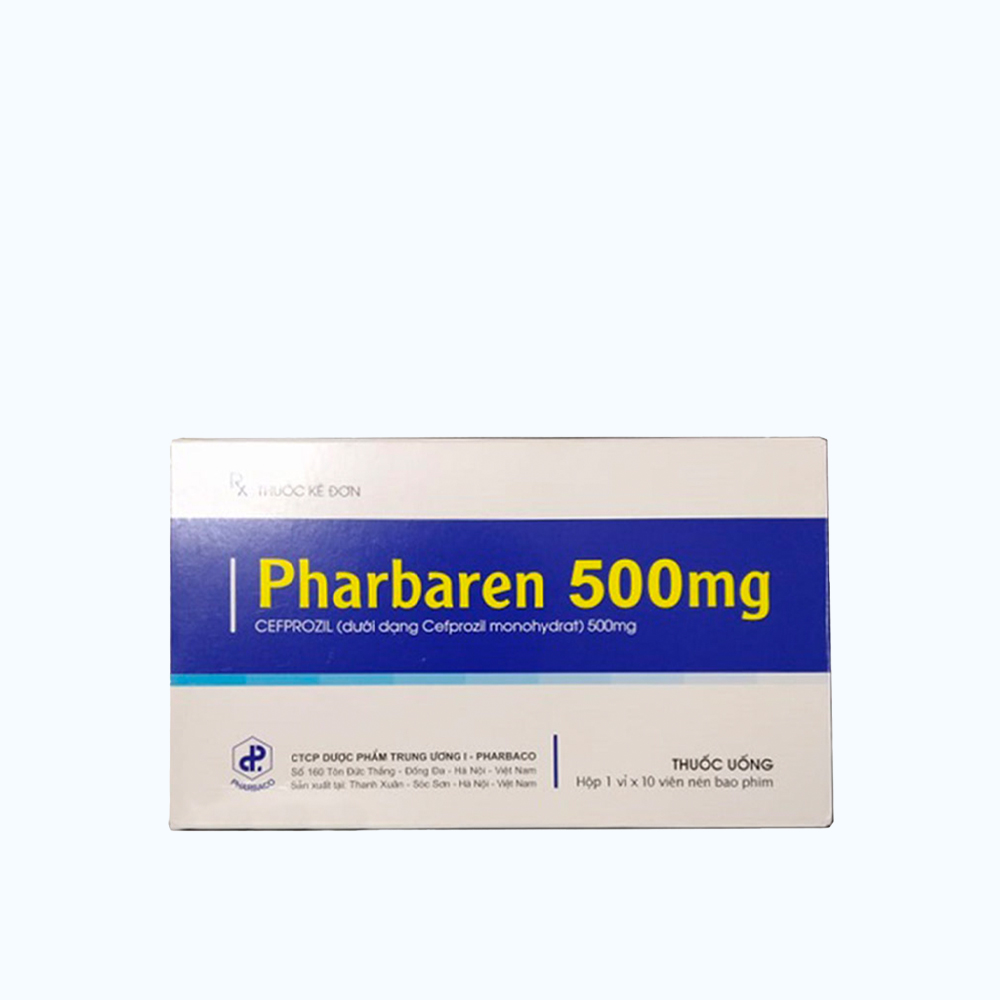Pharbaren 500mg ( Hop 1 vi x 10 vien)