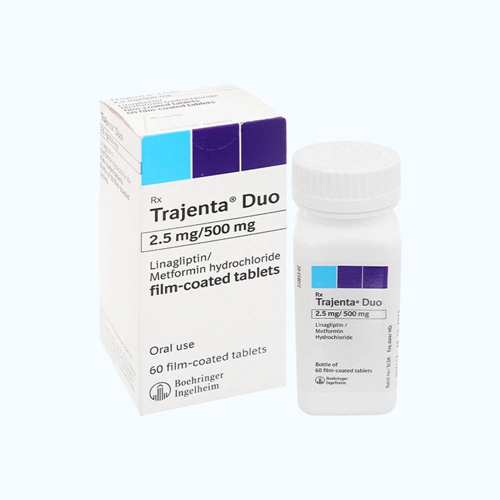 Trajenta duo 2.5/500mg (chai 60vien) da chuyen ma P24622