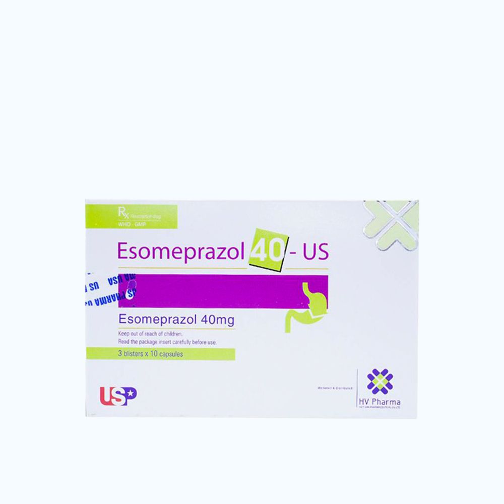 ESOMEPRAZOL 40mg US (Hop 3Vi x 10 Vien)