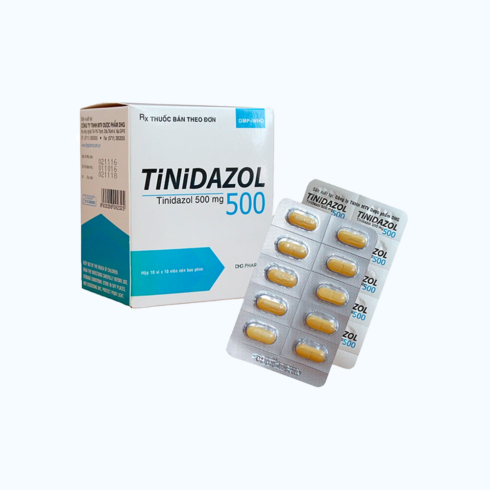 TINIDAZOL TAB F.C 500MG HOP 100 VIEN